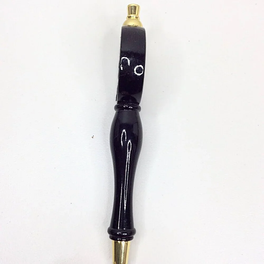 Flat Tail Brewing Tap Handle RARE‎ Corvallis Oregon Black Gold Beer Breweriana